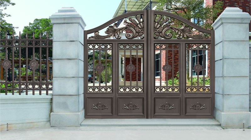 门业图片-铝艺制品铝艺庭院门庭院门图片